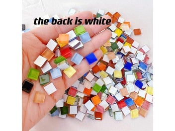 Listing 6 of 9 for 50pcs Of Glass Mixed Color Mosaic Tiles Pieces Handmade Crystal Creative