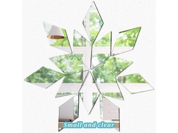 Listing 4 of 8 for New 100PCS Glass Mirror Mosaic Tiles Bulk Diamond Rhombus Shape DIY Craft