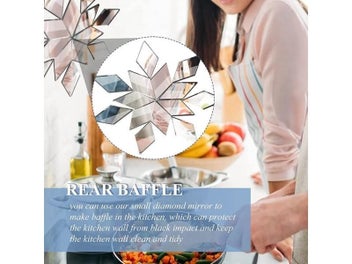 Listing 6 of 8 for New 100PCS Glass Mirror Mosaic Tiles Bulk Diamond Rhombus Shape DIY Craft