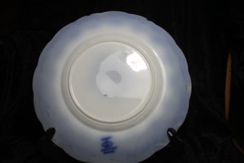 Listing 2 of 5 for Antique Flow Blue "Regent" Serving Plate - Johnson Brothers c1913