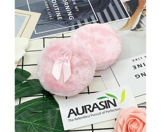 Listing 8 of 8 for 4Pcs Large Body Powder Puff Soft and Furry Puff with Ribbon Handle Beauty Mak