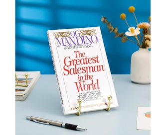 Listing 5 of 7 for 4pcs Metal Plated Square Kitchen Book Holder Stand Wire Mini Easel Photo Stan