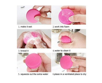 Listing 3 of 6 for 5 Pieces Makeup Puff Sponge Cute Makeup Tools-Macaron Color