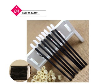 Listing 3 of 6 for 50pcs Disposable Lip Brush Lip Wands Gloss Lipstick Applicator Brushes