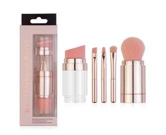 Listing 2 of 5 for Portable Makeup Brush Powder Cover5-in-1 Makeup Brush Multi-function