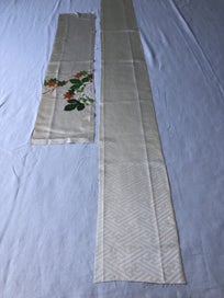 Listing 4 of 18 for Vintage Japanese Fabric Decortive Woven Silk Kimono Panels X2