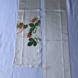 Listing 5 of 18 for Vintage Japanese Fabric Decortive Woven Silk Kimono Panels X2