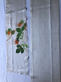 Listing 2 of 18 for Vintage Japanese Fabric Decortive Woven Silk Kimono Panels X2