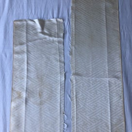 Listing 9 of 18 for Vintage Japanese Fabric Decortive Woven Silk Kimono Panels X2