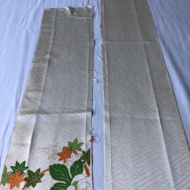 Listing 12 of 18 for Vintage Japanese Fabric Decortive Woven Silk Kimono Panels X2