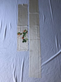 Listing 14 of 18 for Vintage Japanese Fabric Decortive Woven Silk Kimono Panels X2
