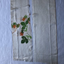 Listing 15 of 18 for Vintage Japanese Fabric Decortive Woven Silk Kimono Panels X2