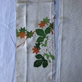Listing 17 of 18 for Vintage Japanese Fabric Decortive Woven Silk Kimono Panels X2