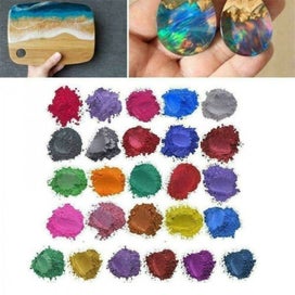 Listing 5 of 20 for Mica Powder Resin Cosmetic Soap Nail Candle Pigment 20 Bottles