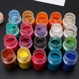 Listing 12 of 20 for Mica Powder Resin Cosmetic Soap Nail Candle Pigment 20 Bottles