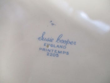 Listing 4 of 4 for BR 9669 - Six Vintage Large Dinner Plates - Susie Cooper - Printemps - England
