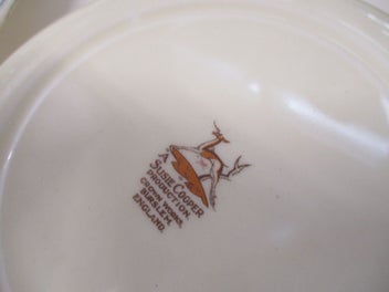 Listing 3 of 3 for BR 9670 - Four Vintage Large Desert Bowls - Susie Cooper - Printemps - England