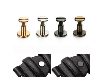 Listing 5 of 8 for 10Sets Luggage Leather Metal Craft Solid Screw Nail Rivet Double Curved Head