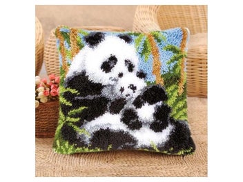 Listing 6 of 9 for Animal Latch Hook Pillow Hook Hand Knitted Embroidery Carpet Pillow Giraffe