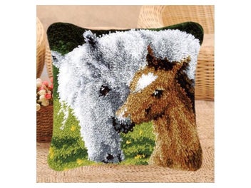 Listing 7 of 9 for Animal Latch Hook Pillow Hook Hand Knitted Embroidery Carpet Pillow Giraffe