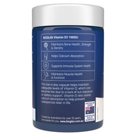 Listing 3 of 3 for Bioglan Vitamin D3 1000IU 250 Capsules