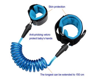 Listing 2 of 5 for Anti Lost Wrist Link Safety Wrist Link for Toddlers, Babies & Kids -Blue 1.5m