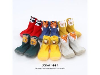 Listing 4 of 10 for Baby Sock Shoes Soft Sole Animal Cute Shoes