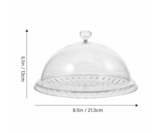Listing 4 of 8 for Cake Serving Tray Stand for Transparent Cover Pan Dessert Holder