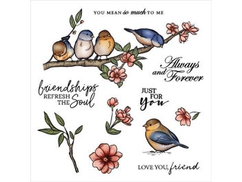 Listing 3 of 9 for MangoCraft Spring Birds Metal Cutting Dies Clear Stamp DIY Scrapbooking Dies