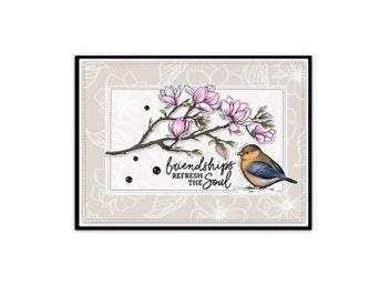 Listing 5 of 9 for MangoCraft Spring Birds Metal Cutting Dies Clear Stamp DIY Scrapbooking Dies