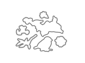 Listing 7 of 9 for MangoCraft Spring Birds Metal Cutting Dies Clear Stamp DIY Scrapbooking Dies