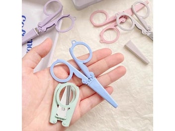 Listing 5 of 9 for Kawaii Folding Scissors With Protective Cover DIY Paper Cutter Knife Cute