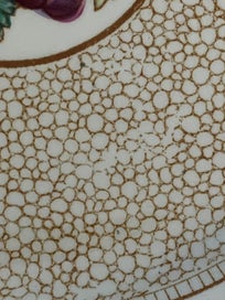 Listing 3 of 14 for Rare Maling art deco fruit edged plate