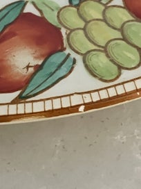 Listing 9 of 14 for Rare Maling art deco fruit edged plate