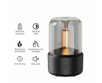 Listing 1 of 7 for Candlelight Aroma Diffuser Portable Electric USB Air Humidifier LED Night Lig