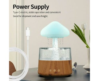 Listing 5 of 7 for Cloud Humidifier Relaxing Aromatherapy Desk Rain Lamp USB Rain Sound Diffuser