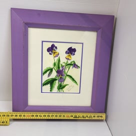 Listing 4 of 5 for Panseys Watercolour by Kelsey Pather NZ Artist