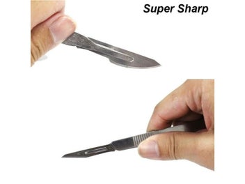 Listing 5 of 9 for Carbon Steel Carving Metal Scalpel Knife Handle Blades Number 11 23 Surgical