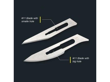 Listing 7 of 9 for Carbon Steel Carving Metal Scalpel Knife Handle Blades Number 11 23 Surgical