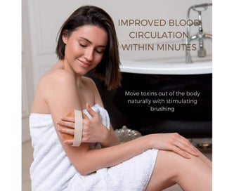 Listing 3 of 4 for Dry Brushing Body Brush - Best for Exfoliating Dry Skin, Lymphatic Drainage a