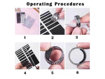 Listing 7 of 9 for For Any Rings Size Adjust Stickers Silicone Transparent Big Size Ring Invisible
