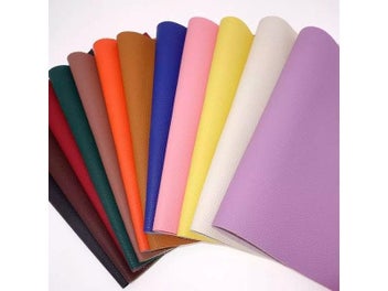 Listing 3 of 9 for 25*34CM Litchi Pattern Faux Leather Fabric For Sewing Artificial Synthetic Pu