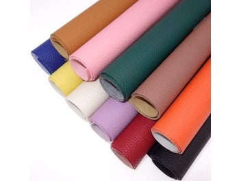 Listing 6 of 9 for 25*34CM Litchi Pattern Faux Leather Fabric For Sewing Artificial Synthetic Pu