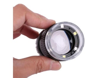 Listing 4 of 9 for LED Scale Loupe 30X Adjustable Magnification Magnifier Metal Cylinder Mirror