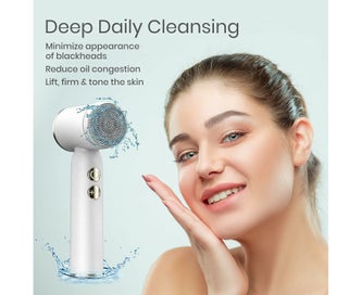 Listing 4 of 5 for Electric LED Facial Cleansing Brush Set 6 in 1,Rechargeable Waterproof Portab