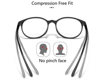 Listing 7 of 9 for Ultralight Titanium TR90 Multi-focal Progressive Reading Glasses Men Women Anti