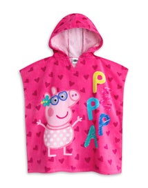 Listing 2 of 4 for Peppa Pig Pink Poncho Towel and 1 Piece Swimming Costume Set (Girls)