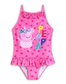 Listing 3 of 4 for Peppa Pig Pink Poncho Towel and 1 Piece Swimming Costume Set (Girls)