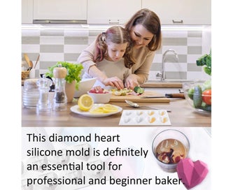 Listing 3 of 4 for Heart Shaped Silicone Molds Set+Hammers Droppers-Baking Mousse Cake