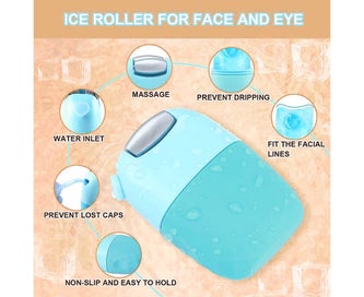 Listing 3 of 7 for Ice Roller For Face, 2 In 1 Facial Massager For Eyes Necks, Reusable Silicone